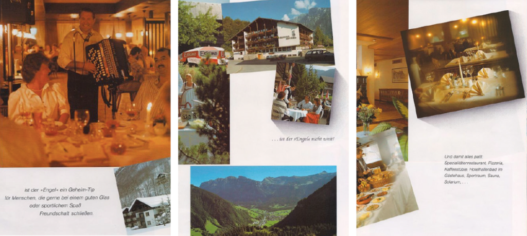 Here you can see our hotel leaflet from the 1990s.